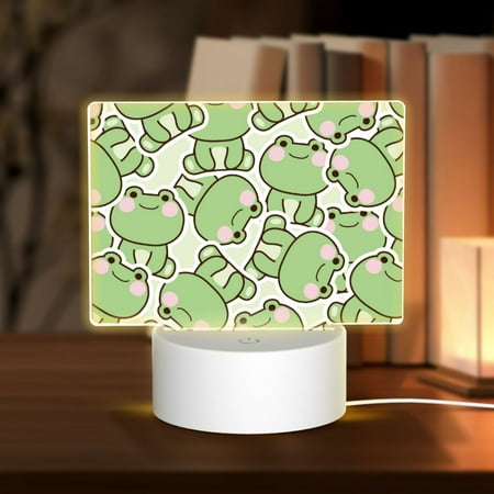 Noewx Cute Frog 3D Night LED Light Lamp Base Acrylic Glass Panel USB Cable Lamp Light Display Base Show Stand for Christmas Room Restaurant Bar Shop 
Noewx Cute Frog 3D Night LED Light Lamp Base Acrylic Glass Panel USB Cable Lamp Light Display Base Show Stand for Christmas Room Restaurant Bar Shop