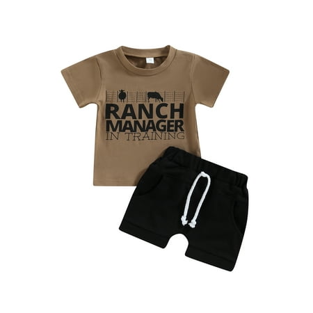 Coduop Baby Boys Summer Casual Cowboy Clothes Short Sleeve T-Shirt and Elastic Shorts Outfit Set
Coduop Baby Boys Summer Casual Cowboy Clothes Short Sleeve T-Shirt and Elastic Shorts Outfit Set