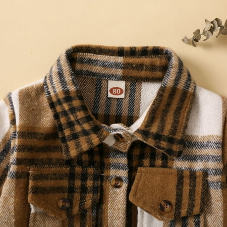 Cathalem Kids Jacket Toddler Boys Girls Shirt Coat Jacket Plaid Long Sleeve Kids Turn Down Collar Button Tops Musically Jacket Outerwear Brown 18-24 Months
Cathalem Kids Jacket Toddler Boys Girls Shirt Coat Jacket Plaid Long Sleeve Kids Turn Down Collar Button Tops Musically Jacket Outerwear Brown 18-24 Months