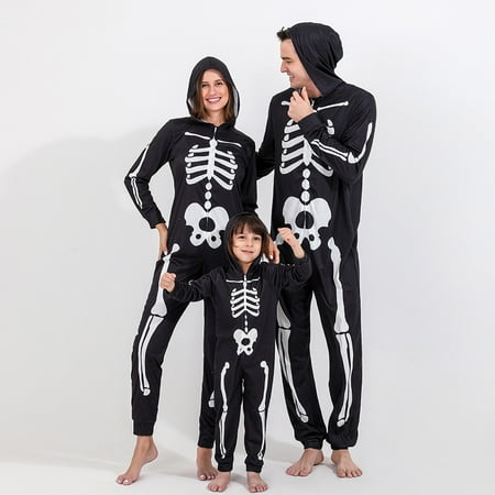 GYRATEDREAM Family Halloween Pajamas Sets Zipper One-Piece Hooded Halloween Skeleton Pajamas Family Jammies Sleepwear
GYRATEDREAM Family Halloween Pajamas Sets Zipper One-Piece Hooded Halloween Skeleton Pajamas Family Jammies Sleepwear