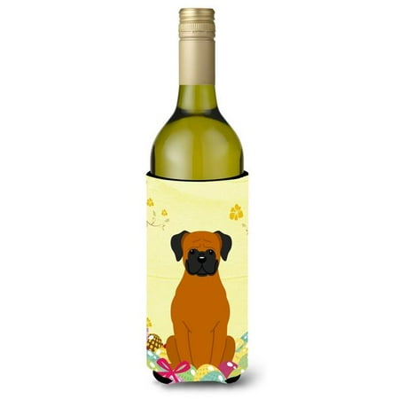 Easter Eggs Fawn Boxer Wine Bottle Beverge Insulator Hugger
