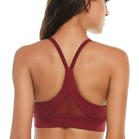 Nine Bull Sports Bra for Women - Womens Strappy Sports Bra Mesh Open Back Sports Bra for Workout Yoga Gym
Nine Bull Sports Bra for Women - Womens Strappy Sports Bra Mesh Open Back Sports Bra for Workout Yoga Gym