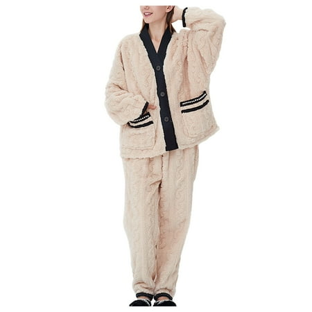 AIMAOMI Couples Women Button Warm Winter Flannel Pajamas Set Long Sleeve Long Pant H
AIMAOMI Couples Women Button Warm Winter Flannel Pajamas Set Long Sleeve Long Pant H