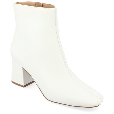 Journee Collection Womens Haylinn Tru Comfort Foam Inside Zip Block Heel Booties