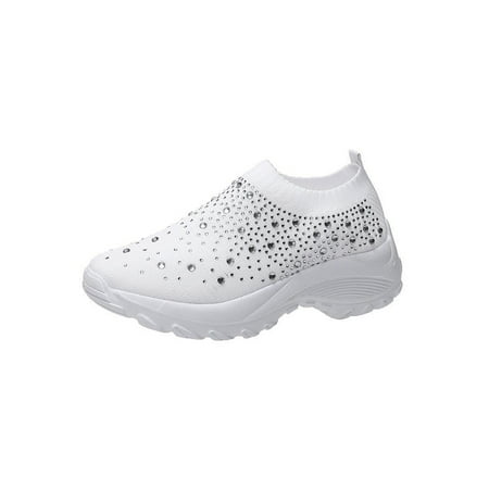 Rotosw Women Casual Shoes Slip On Flats Non-Slip Sneakers Womens Walking Shoe Lightweight Comfort Sock Sneaker White 5.5
Rotosw Women Casual Shoes Slip On Flats Non-Slip Sneakers Womens Walking Shoe Lightweight Comfort Sock Sneaker White 5.5