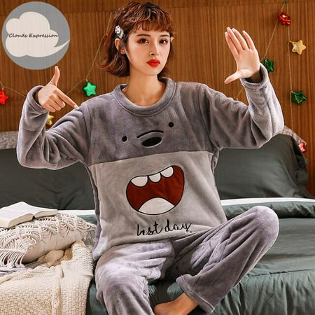 QWZNDZGR Winter Long Sleeved Warm Flannel Pajamas Women Pajama Sets Print Thicken Sleepwear Pyjamas Plus Size Pajama Sets M-3XL Nightwear
QWZNDZGR Winter Long Sleeved Warm Flannel Pajamas Women Pajama Sets Print Thicken Sleepwear Pyjamas Plus Size Pajama Sets M-3XL Nightwear
