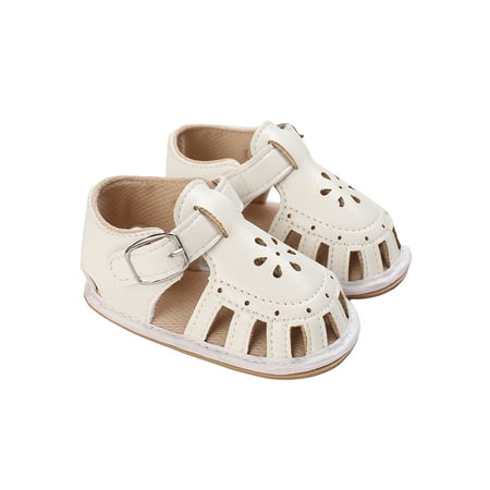 Eyicmarn Baby Summer Sandals Solid Color Hollow-Out Buckle Stick-On Walking Shoes Soft Sole Anti-Slip Foot Wear
Eyicmarn Baby Summer Sandals Solid Color Hollow-Out Buckle Stick-On Walking Shoes Soft Sole Anti-Slip Foot Wear
