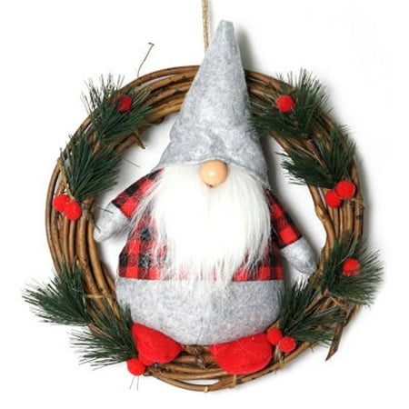 Ovzne Christmas Vine Ring Faceless Doll Home Door Hanging Small Pendant
Ovzne Christmas Vine Ring Faceless Doll Home Door Hanging Small Pendant