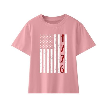 ZMHEGW Independence Day Shirt For Boys Short Sleeve Shirts Independence Day Print Pink 140
ZMHEGW Independence Day Shirt For Boys Short Sleeve Shirts Independence Day Print Pink 140