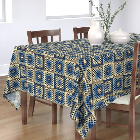 Cotton Sateen Tablecloth 70 x 120 - Earthy Squares Blue Blues Retro Taupe Beige Earth Tones Print Custom Table Linens by Spoonflower
Cotton Sateen Tablecloth 70 x 120 - Earthy Squares Blue Blues Retro Taupe Beige Earth Tones Print Custom Table Linens by Spoonflower