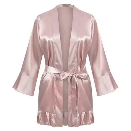 Intimates Women s Nightgown Long Robe Nightwear Women Lingerie Set New Underwear Satin Pajama Coat Women Long Loose Robes Other no underwire sports bra Pink
Intimates Women s Nightgown Long Robe Nightwear Women Lingerie Set New Underwear Satin Pajama Coat Women Long Loose Robes Other no underwire sports bra Pink