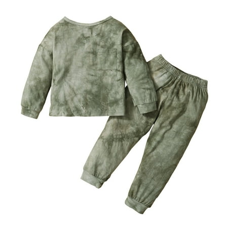 KIMI BEAR Infant Boys Outfits 18 Months Infant Boy Autumn Winter Outfits 24 Months Infant Boy Casual Tie-dye Long Sleeve Round Neck Hoodie + Pants 2PCs Set Green
KIMI BEAR Infant Boys Outfits 18 Months Infant Boy Autumn Winter Outfits 24 Months Infant Boy Casual Tie-dye Long Sleeve Round Neck Hoodie + Pants 2PCs Set Green