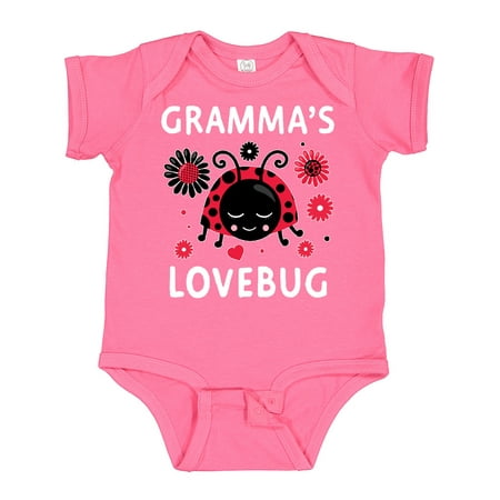 Inktastic Valentine s Day Gramma s Lovebug Gift Baby Boy or Baby Girl Bodysuit