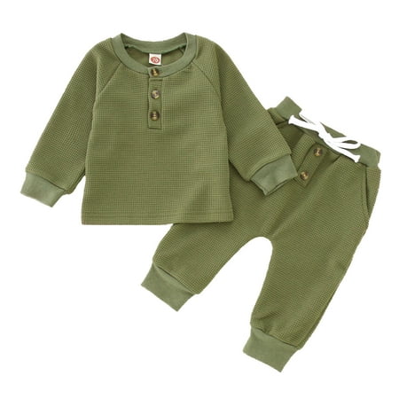 Toddler Boys Winter Long Sleeve Solid Color Tops Pants 2PCS Outfits Baby Clothes Set
Toddler Boys Winter Long Sleeve Solid Color Tops Pants 2PCS Outfits Baby Clothes Set