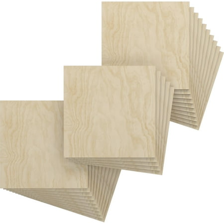 Ekena Millwork 15 3/4 W x 15 3/4 H x 3/8 T Wood Hobby Boards Birch (25-Pack)