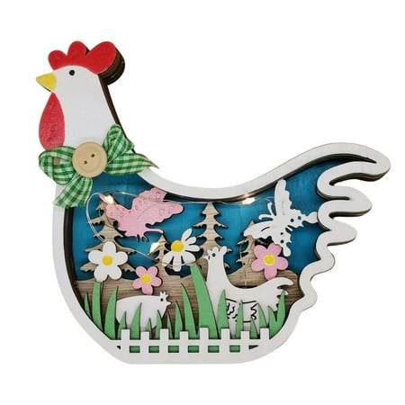 Famure Easter Table Decor Wooden Chicken Table Top Decor With Lights Cute Easter Hen Shaped LED Lights Battery Operated Creative Spring Easter Ornaments Bedroom Night Light Decor fashion
Famure Easter Table Decor Wooden Chicken Table Top Decor With Lights Cute Easter Hen Shaped LED Lights Battery Operated Creative Spring Easter Ornaments Bedroom Night Light Decor fashion