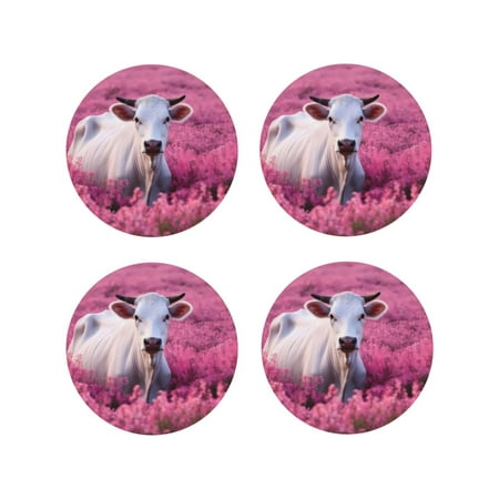 Fuzoiu Flower Field Cow Print Leather Coasters Set Drink Coasters Set of 4 for Tabletop Protection Durable PVC Coasters Home Décor and Housewarming Gift-Round Shape
Fuzoiu Flower Field Cow Print Leather Coasters Set Drink Coasters Set of 4 for Tabletop Protection Durable PVC Coasters Home Décor and Housewarming Gift-Round Shape