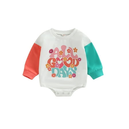 Spring Autumn Baby Girls Cute Rompers Clothes 0-24M Letter Print Patchwork Long Sleeve Jumpsuits
Spring Autumn Baby Girls Cute Rompers Clothes 0-24M Letter Print Patchwork Long Sleeve Jumpsuits