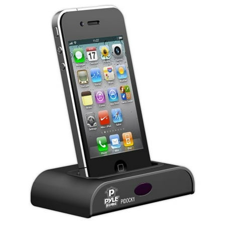 PyleHome Universal iPod/iPhone Docking Station For Audio Output Charging - Sync W/iTunes And Remote Control - USB - Pyle pidock1