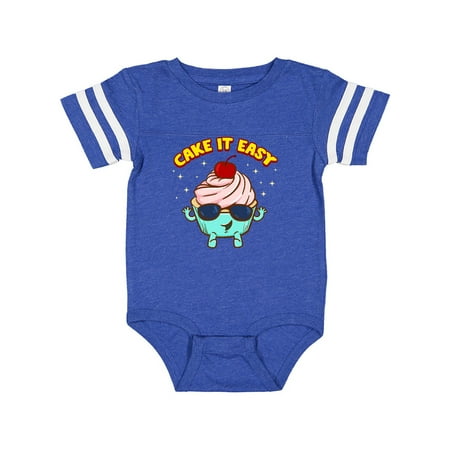 Inktastic Cupcake Funny Cake it Easy Gift Baby Boy or Baby Girl Bodysuit