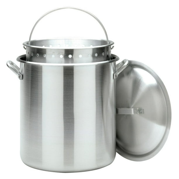 Bayou Classic Aluminum Stockpot with Basket