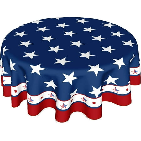 WISH TREE Navy Blue Star Tablecloth Round Independence Day Decor Table Cloths Polyester Fabric July 4th Memorial Day Patriotic Table Cover for Kitchen Dining Room Picnic Party Outdoor
WISH TREE Navy Blue Star Tablecloth Round Independence Day Decor Table Cloths Polyester Fabric July 4th Memorial Day Patriotic Table Cover for Kitchen Dining Room Picnic Party Outdoor