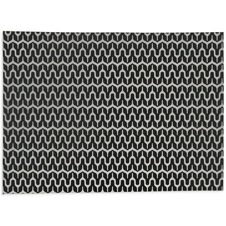 Maria Black and Beige Kitchen Mat by Kavka Designs