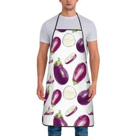 Apron for Men Women purple Eggplant slices Waterproof Chef Kitchen Baking Apron with Long Ties Aprons for Cooking Baking and Gardening Kitchen Collection
Apron for Men Women purple Eggplant slices Waterproof Chef Kitchen Baking Apron with Long Ties Aprons for Cooking Baking and Gardening Kitchen Collection