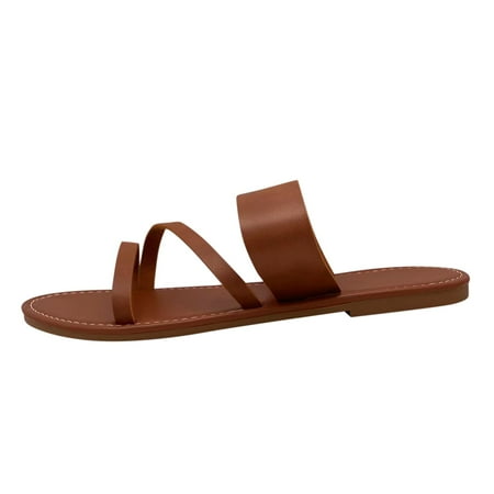 Fsqjgq Womens Ballet Slippers Sandals for Women Ladies Fashion Solid Flat Beach Slippers Sandals Casual Shoes Diamond Slides for Women Brown 40
Fsqjgq Womens Ballet Slippers Sandals for Women Ladies Fashion Solid Flat Beach Slippers Sandals Casual Shoes Diamond Slides for Women Brown 40