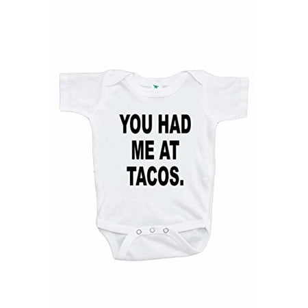 7 ate 9 Apparel Funny Kids You Had Me at Tacos Onepiece White