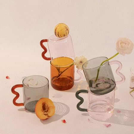 Wisremt Ins Glass Cup Handmade Mug with Creative Handle High Borosilicate for Juice Milk Coffee
Wisremt Ins Glass Cup Handmade Mug with Creative Handle High Borosilicate for Juice Milk Coffee