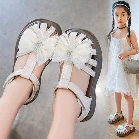 CHAOLEI Big Kids Girl Sandals Summer Mesh Bow Closed Head Princess Shoes Daily With Dresses -Beige 3.5-4 Years
CHAOLEI Big Kids Girl Sandals Summer Mesh Bow Closed Head Princess Shoes Daily With Dresses -Beige 3.5-4 Years