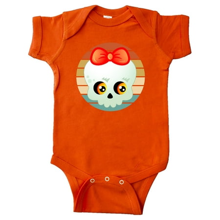 Inktastic Halloween Girl Skull Gift Baby Girl Bodysuit