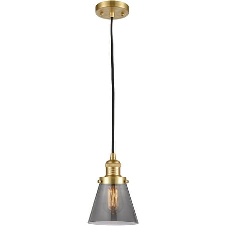 Satin Gold Tone Mini Pendants 6 Wide Plated Smoke Glass Steel/Cast Brass/Glass Medium Base LED 1 Light Fixture
Satin Gold Tone Mini Pendants 6 Wide Plated Smoke Glass Steel/Cast Brass/Glass Medium Base LED 1 Light Fixture