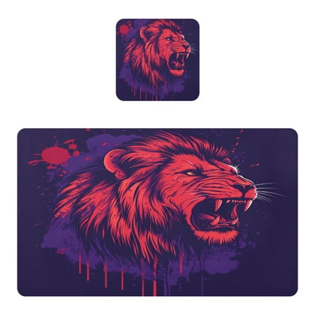 Wobogo Angry Red Lion Pattern Placemats Coasters Set of 1 Heat-resistant Non-slip Easy to Clean Square Dinner Plate Mat
Wobogo Angry Red Lion Pattern Placemats Coasters Set of 1 Heat-resistant Non-slip Easy to Clean Square Dinner Plate Mat