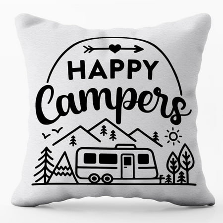 Happy Campers Throw Pillow Covers 16x16 inch Outdoor Camping Pillowcase Happy Camper Birthday Party Decoration,Happy campergifts
Happy Campers Throw Pillow Covers 16x16 inch Outdoor Camping Pillowcase Happy Camper Birthday Party Decoration,Happy campergifts