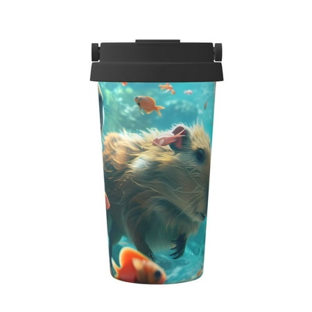 Susaid Underwater Swimming Guinea Pig Print Coffee Travel Mug Insulated Coffee Mug with Lid Leakproof Coffee Thermos Coffee Tumbler for Hot&Cold Drinks
Susaid Underwater Swimming Guinea Pig Print Coffee Travel Mug Insulated Coffee Mug with Lid Leakproof Coffee Thermos Coffee Tumbler for Hot&Cold Drinks