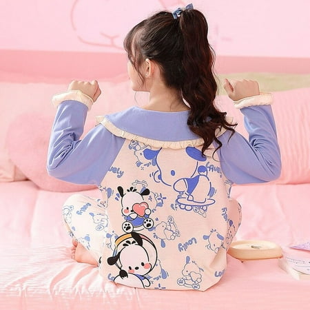 Anime Sanrio Hello Kitty Cinnamoroll Kuromi My Melody Kids Pajamas Casual Loose Fall Long Sleeve Cotton Round Neck Girls Pajamas
Anime Sanrio Hello Kitty Cinnamoroll Kuromi My Melody Kids Pajamas Casual Loose Fall Long Sleeve Cotton Round Neck Girls Pajamas