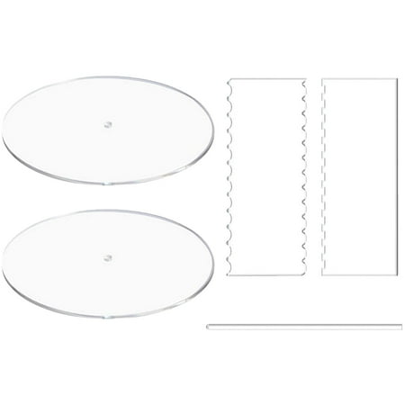 1Set Cake Scraper Center Dowel Acrylic Cake Cutter Baking Supply Transparent
1Set Cake Scraper Center Dowel Acrylic Cake Cutter Baking Supply Transparent