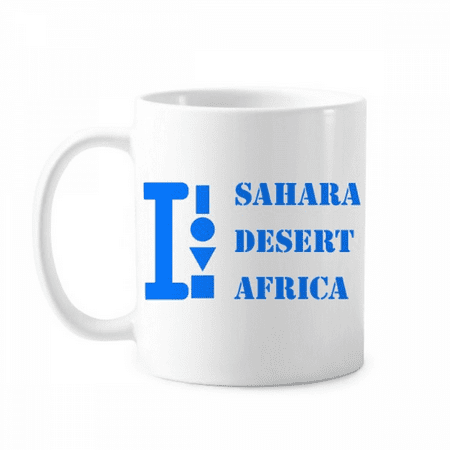 

Sahara Desert Africa Art Deco Fashion Mug Pottery Cerac Coffee Porcelain Cup Tableware