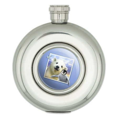 Polar Pals Selfie Picture Polar Bear Penguin Round Stainless Steel 5oz Hip Drink Flask
Polar Pals Selfie Picture Polar Bear Penguin Round Stainless Steel 5oz Hip Drink Flask
