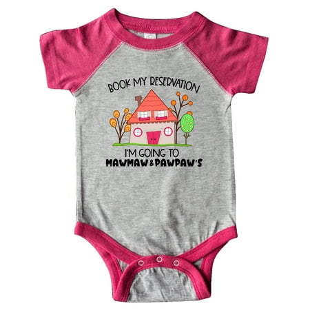 Inktastic Book my Reservation! I m Going To Mawmaw and Pawpaw s- House Gift Baby Boy or Baby Girl Bodysuit
Inktastic Book my Reservation! I m Going To Mawmaw and Pawpaw s- House Gift Baby Boy or Baby Girl Bodysuit