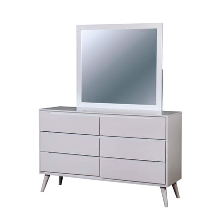 Furniture of America Farrah Dresser with Square Mirror, Multiple Colors