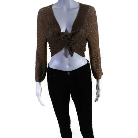 Pre-owned|Bergdorf Goodman Carmen Marc Valvo Collection Womens Bead Cardigan Brown Size L
Pre-owned|Bergdorf Goodman Carmen Marc Valvo Collection Womens Bead Cardigan Brown Size L