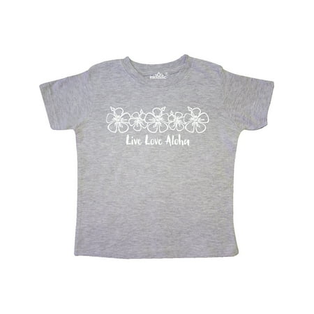 Inktastic Live Love Aloha WHT Gift Toddler Toddler Girl T-Shirt