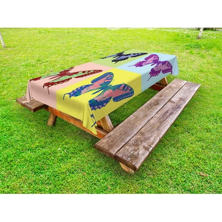 Butterfly Outdoor Tablecloth Pop Art Swallowtail Pavilions Wild Life Transcendent Energies of Miraculous Wings Decorative Washable Fabric Picnic Table Cloth 58 X 84 Inches Multicolor by Ambesonne
Butterfly Outdoor Tablecloth Pop Art Swallowtail Pavilions Wild Life Transcendent Energies of Miraculous Wings Decorative Washable Fabric Picnic Table Cloth 58 X 84 Inches Multicolor by Ambesonne