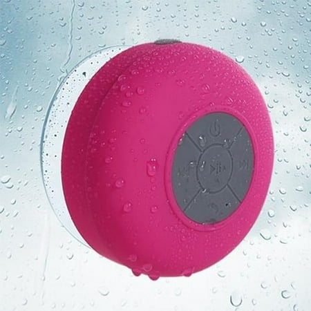Insten Hot Pink Bluetooth 3.0 Wireless Waterproof Speaker w\/ Handsfree Call Mic for Shower Car iPhone Smartphone Tablet Insten Hot Pink Bluetooth 3.0 Wireless Waterproof Speaker w\/ Handsfree Call Mic for Shower Car iPhone Smartphone Tablet