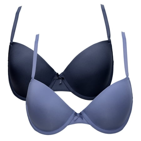 You & Me by Yves Martin Women s 2-Pack Moulded T-Shirt Bras