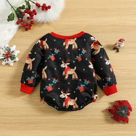 LEEy-world Baby 12-18 Months Boys Girls Christmas Long Sleeve Cartoon Xmas Tree Prints Pullover Romper Sweatshirt Bodysuits Clothes Black
LEEy-world Baby 12-18 Months Boys Girls Christmas Long Sleeve Cartoon Xmas Tree Prints Pullover Romper Sweatshirt Bodysuits Clothes Black