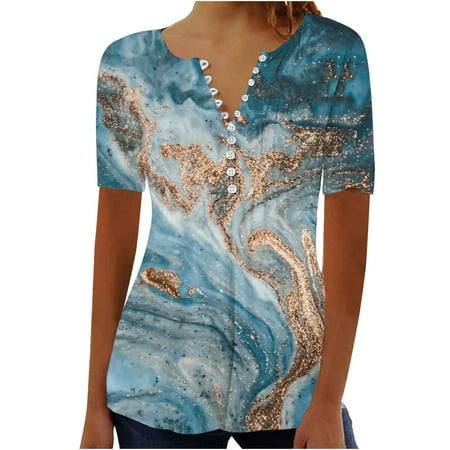 RKZDSR V Neck Women Face Floral Tops Bodycon Sexy Shirts Plus Size Loose Fit Blouses Scrub Tops Tees Womens Short Sleeve Tshirts Summer Deals Shirts Gold L
RKZDSR V Neck Women Face Floral Tops Bodycon Sexy Shirts Plus Size Loose Fit Blouses Scrub Tops Tees Womens Short Sleeve Tshirts Summer Deals Shirts Gold L